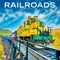 BrownTrout; Railroads | 2027 12 x 24 Inch (Hanging) Monthly Square Wall Calendar | Plastic-Free; Category:Wall Calendars; Image:2